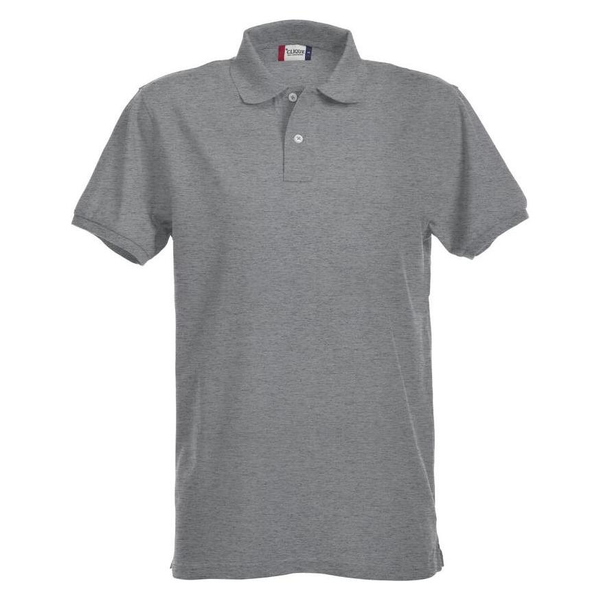 Clique, Herren, Shirts, Stretch Premium Polo, Grau, (L)