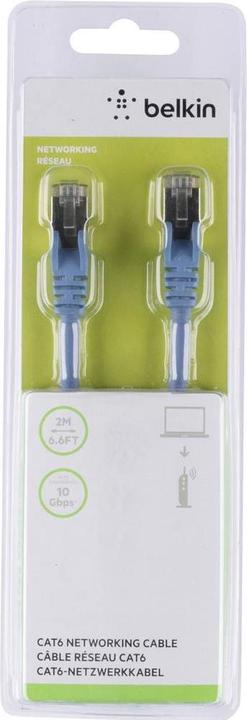 Produktbild Belkin Patch-Kabel RJ-45 (M) bis RJ-45 (M) (S/FTP, CAT6, 2 m)