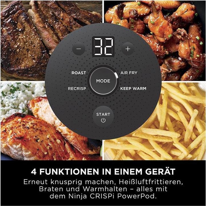 Immagine prodotto Ninja Friggitrice ad aria calda Crispi 4 in 1 FN101EUGY