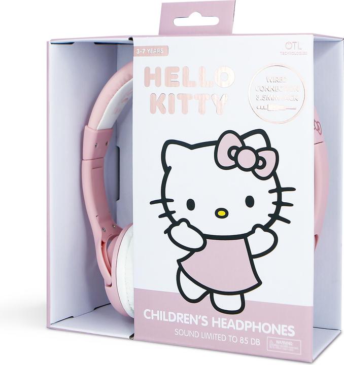Produktbild OTL Technologies HK1180 Hello Kitty Kids Wired Headphones with Ears in Red and White