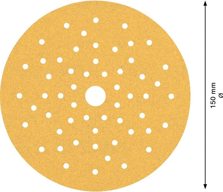 Image du produit Bosch Professional Zubehör EXPERT C470 Papier abrasif multi-trous pour ponceuse excentrique, 150 mm, G 100, 5 pcs. (100)