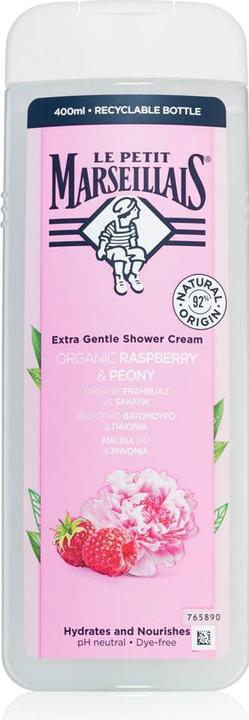 Actual product image Le Petit Marseillais Extra Gentle Shower Cream Organic Raspberry & Peony (400 ml)