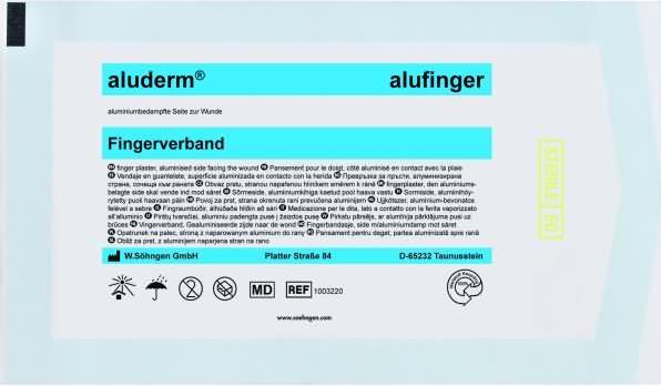 Produktbild Söhngen ® Schlauchverband Finger Steril Polyesterflies aluminiumbedampft weiss (1 x)