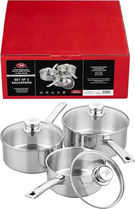 Actual product image Tala Performance Cookware Set with Non-Stick Frying Pan and Lids (Frying pan, Pot, Stainless steel)