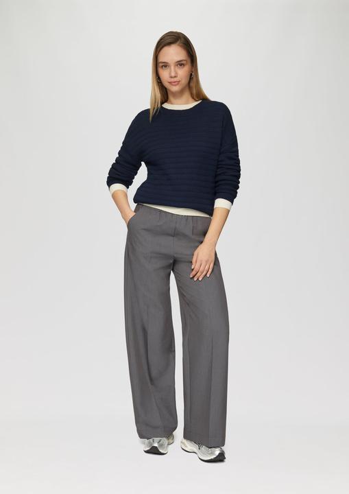 Produktbild S.Oliver Strickpullover Baumwollmix-Pullover mit Strukturmuster (XS)