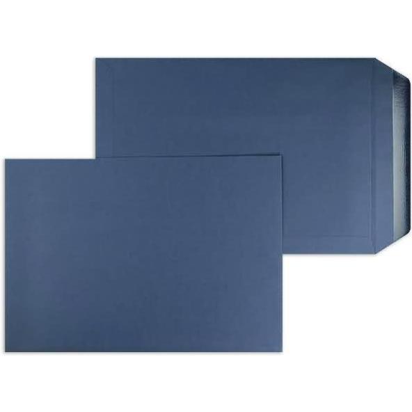 Blanke, Versandtasche + Luftpolstertasche, Versandtaschen 220x312mm 120g/qm gummiert VE=100 Stück nachtblau (100 x)