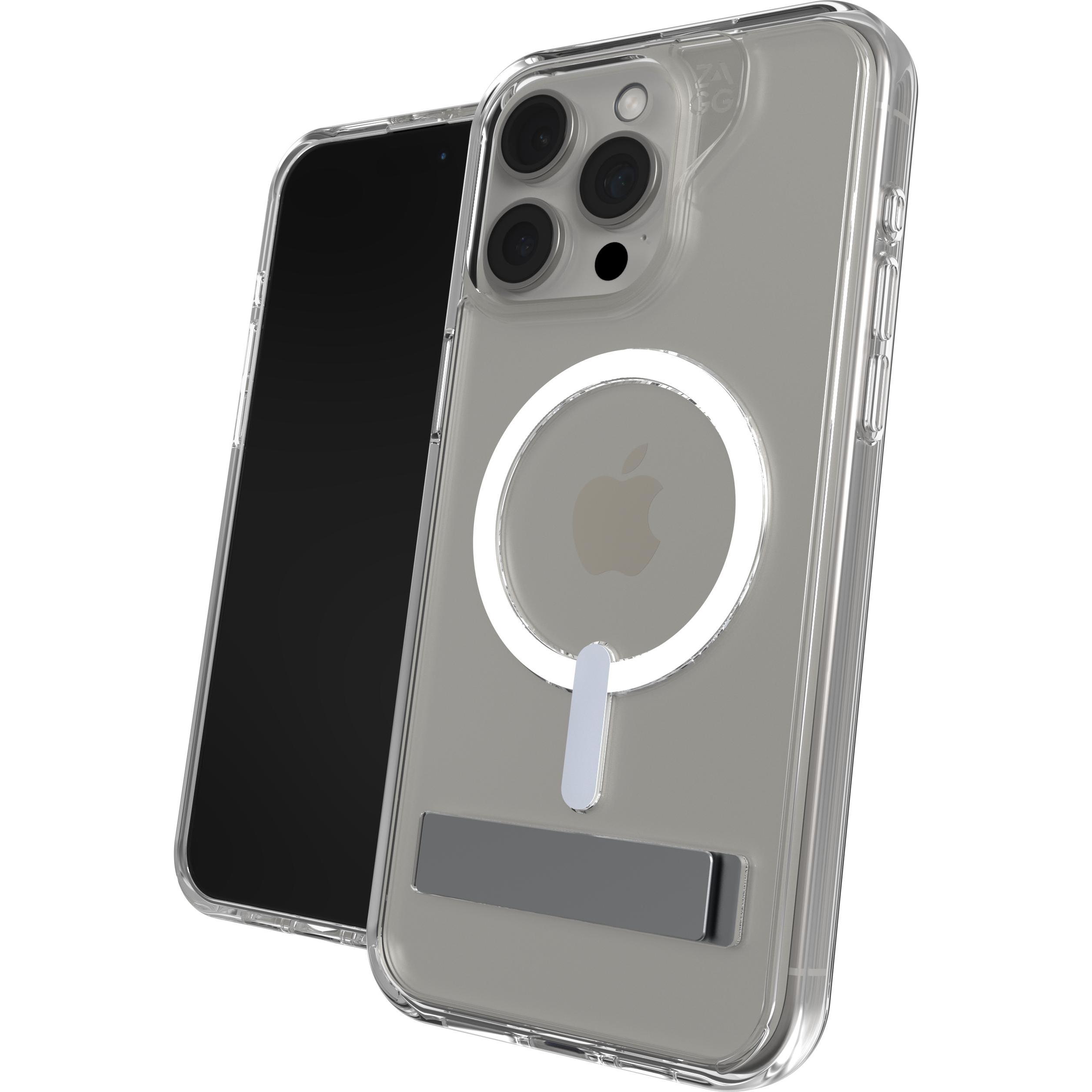 Zagg Cases Crystal Palace SnapK (Apple iPhone 15 Pro Max), Smartphone Hülle, Transparent