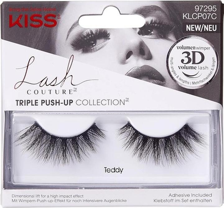 Produktbild KISS My Face - Lash Couture Triple Push-Up Collection (1 pair) - False eyelashes Teddy (L) (Künstliche Wimpern)