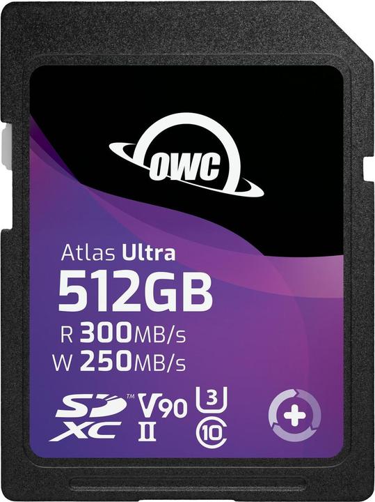 OWC Atlas Ultra SDXC V90 UHS-II Memory Card 512GB (512 GB, SDXC, UHS-II)