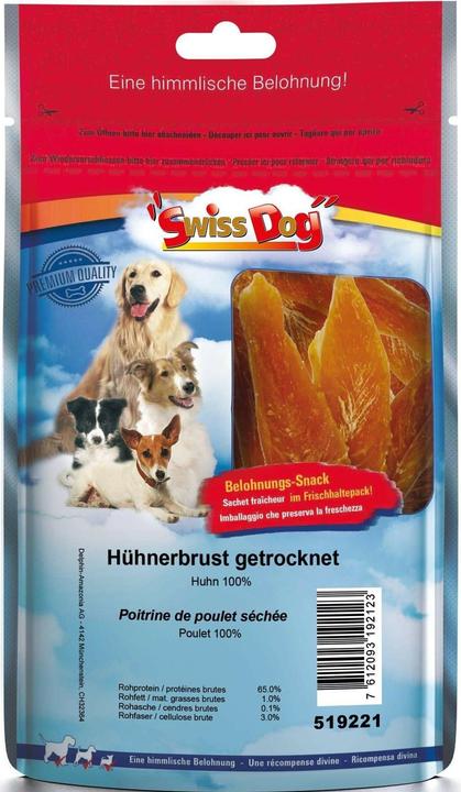 SwissDog Hühnerbrust getrocknet (Adult, 1 Stk., 400 g)