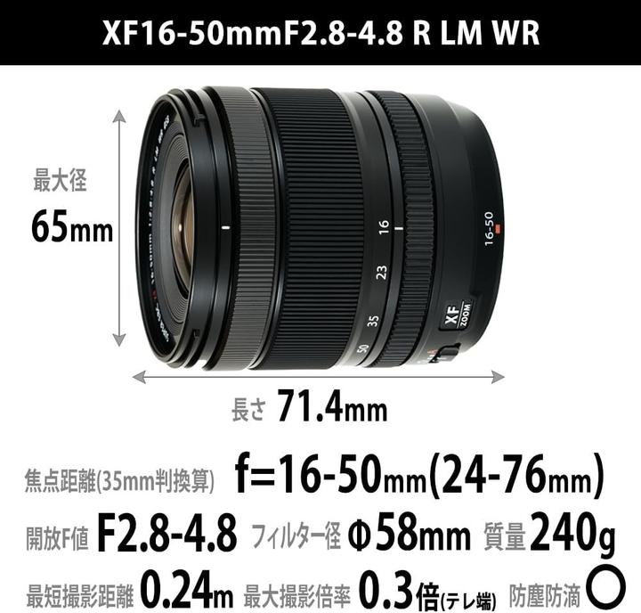 Produktbild Fujifilm Fujinon XF 16-50mm F2.8-4.8 R LM WR (Fujinon XF, APS-C / DX)