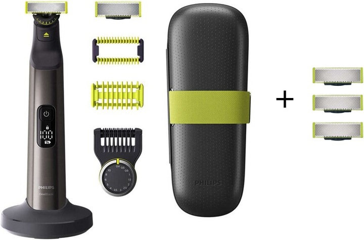 Image du produit Philips OneBlade Pro Face + Body & Lames de rasoir (3 x)