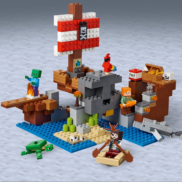Immagine prodotto LEGO L'avventura della nave pirata (21152, LEGO Minecraft)