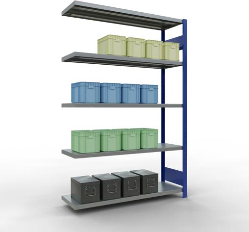 Actual product image Schulte Lagertechnik MULTIplus250 boltless add-on bay system with length bolts