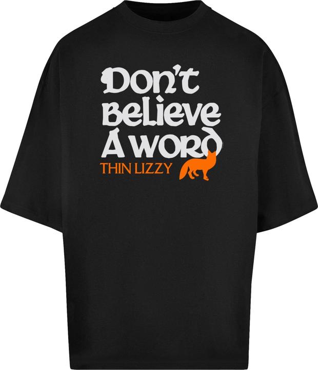 Actual product image Merchcode Thin Lizzy - Dont Believe A Word Fox Huge Tee - 160171 (XXL)