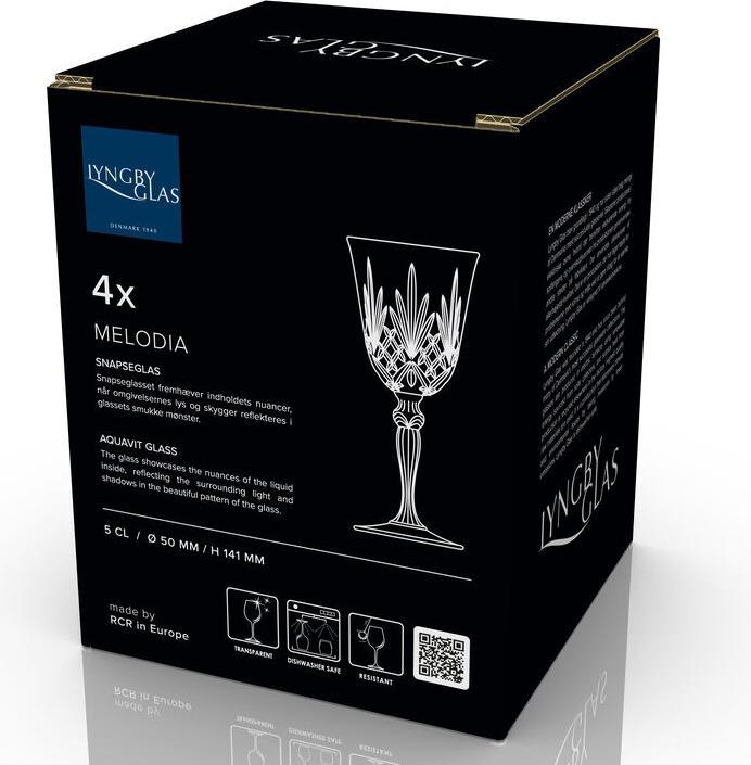 Image du produit Lyngby 5 cl - Verre - Transparent (0.50 dl, 4 x, Verre à fusil)