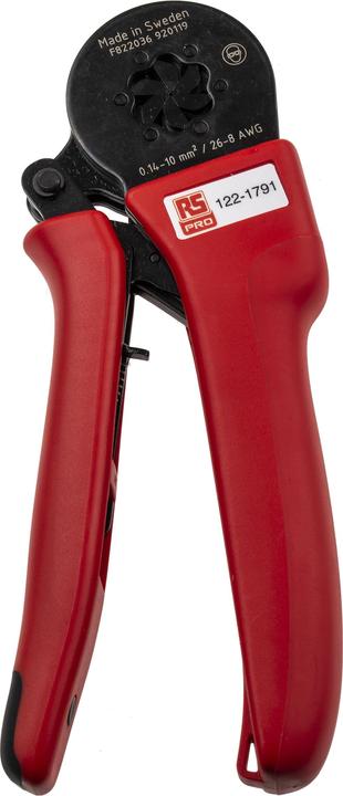 Actual product image RS PRO Crimp tool 26-8 AWG hexagon profile (176 mm)