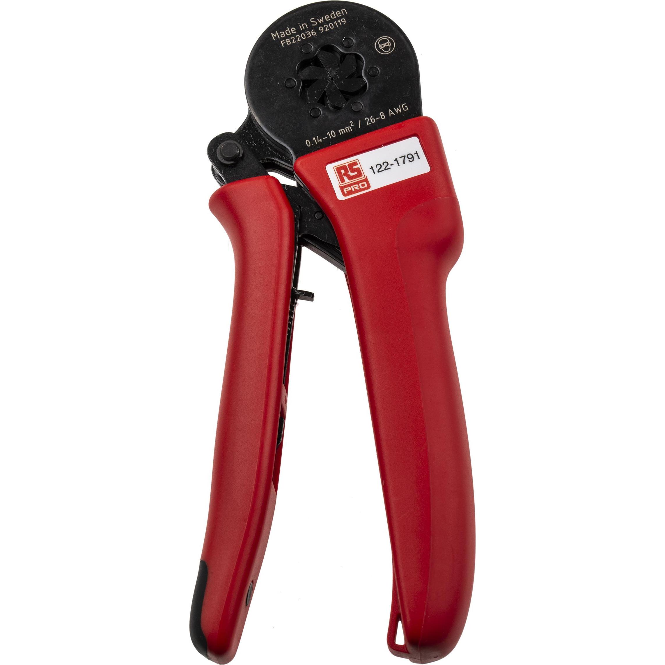 RS PRO Crimp tool 26-8 AWG hexagon profile (176 mm) (Proteus 10H)