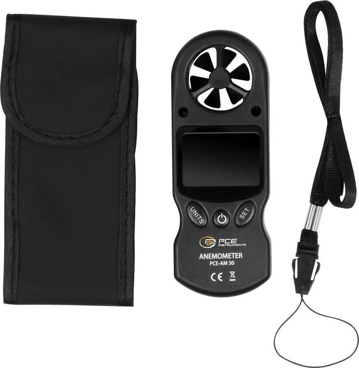 Actual product image PCE Instruments PCE-AM 30 anemometer 0.1 to 30 m/s with temperature measurement function