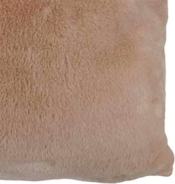 Actual product image Domoletti Fake Rabbit Fleece Cushion 45x45 Pink (45 x 45 cm)