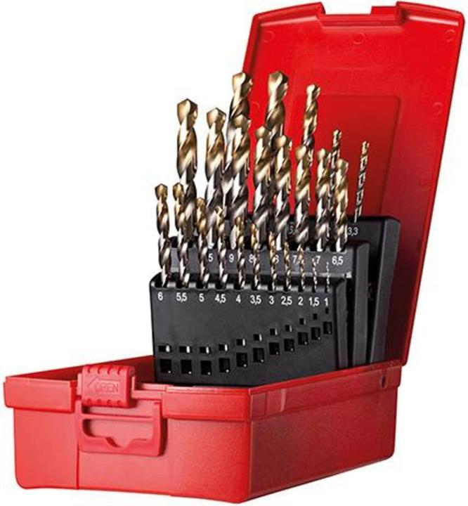 Produktbild Dormer Spiralbohrersatz A095 DIN 338 Typ N Nenn-Ø 1-10,5x0,5 mm HSS 24 teilig Kunststoffkassette (5 mm, Ø1-10mm)