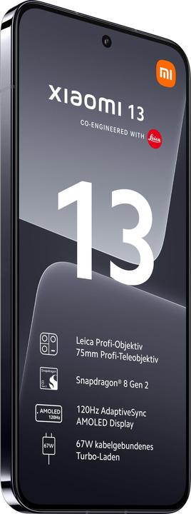 Image du produit Xiaomi 13 (256 Go, Noir, 6.36", Double SIM, 5G)