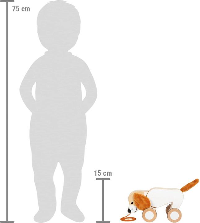 Image du produit small foot Chien à tirer avec oreilles crépitantes