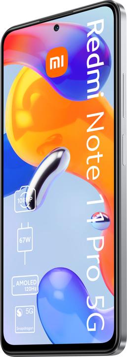 Produktbild Xiaomi Redmi Note 11 Pro 5G (6GB) (128 GB, Polar White, 6.67", Hybrid Dual SIM, 5G)