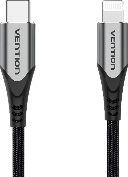 Actual product image Vention USB 2.0 to Lightning Cable TACHH 2m Grey (2 m, USB 3.2 Gen 1)