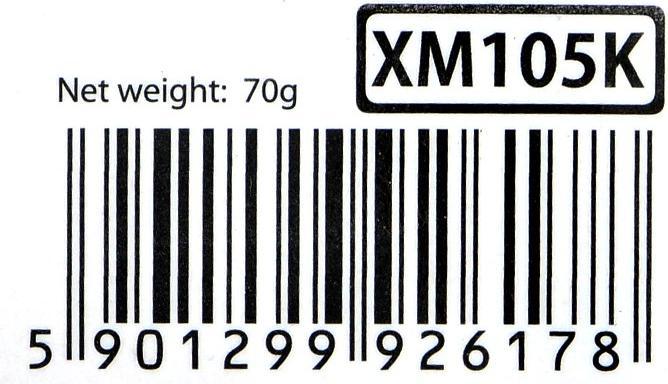 Actual product image Extreme HARRIER XM105K mouse (optical, 1000 DPI, black) (Cable)