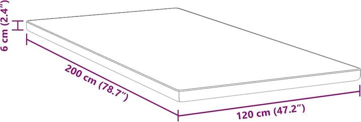 Produktbild vidaXL Memory Foam Topper (120 x 200 cm)