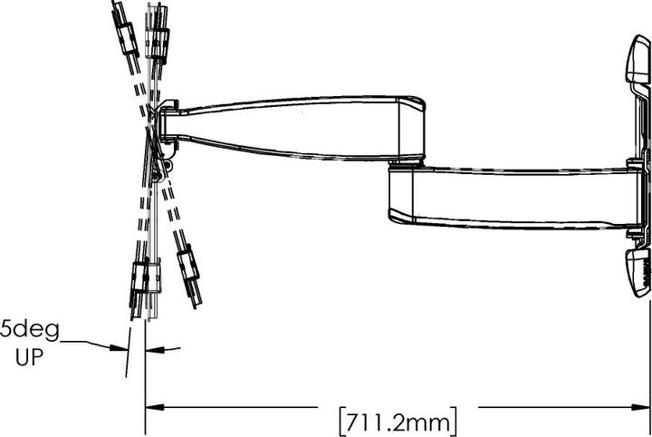 Produktbild Sanus VLF728-B2 (Wand, 90", 48 kg)