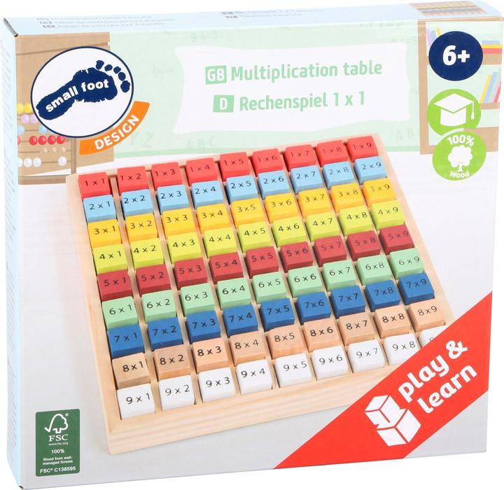 Produktbild small foot Educate 1 x 1 (Deutsch, Englisch, Französisch, Italienisch)