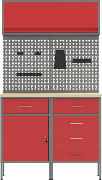 Produktbild vidaXL Werkstattschrank (55 cm, 200 cm)