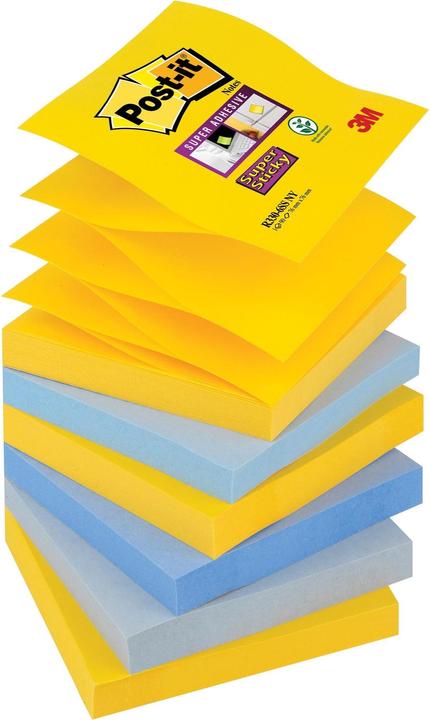 Actual product image Post-it Super Sticky Sticky Notes Z-Notes New York Collection (76 x 76 mm)
