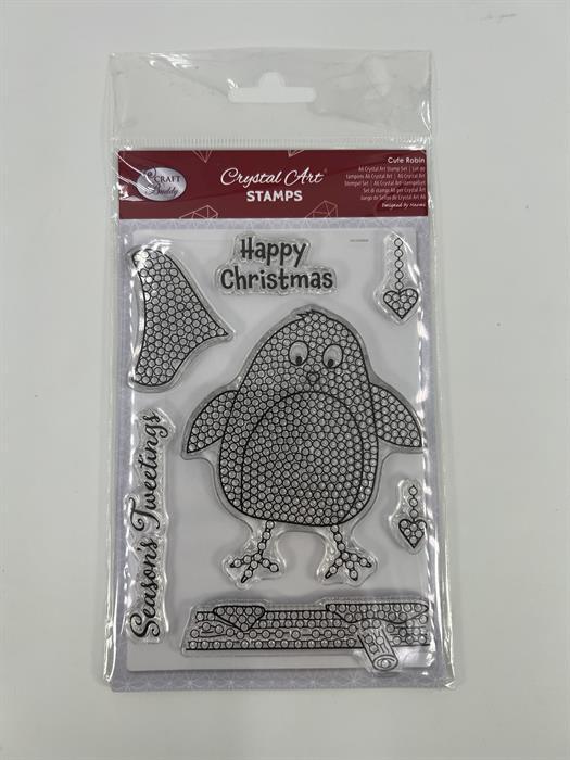 Actual product image Craft Buddy Robin, Crystal Art A6 Stamp Set