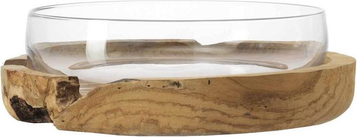 Produktbild Leonardo Schale 39 cm mit Teaksockel (13.5 x 42 x 42 cm)