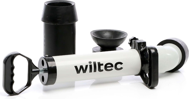 Image du produit Wiltec Pompe déboucheur haute pression pour Nettoyage de tuyaux rapide Drains d’évier de Toilettes – Débouc