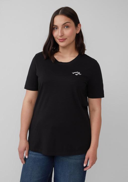 Produktbild S.Oliver T-Shirt Jersey-Shirt aus Baumwolle mit Stickerei (44)