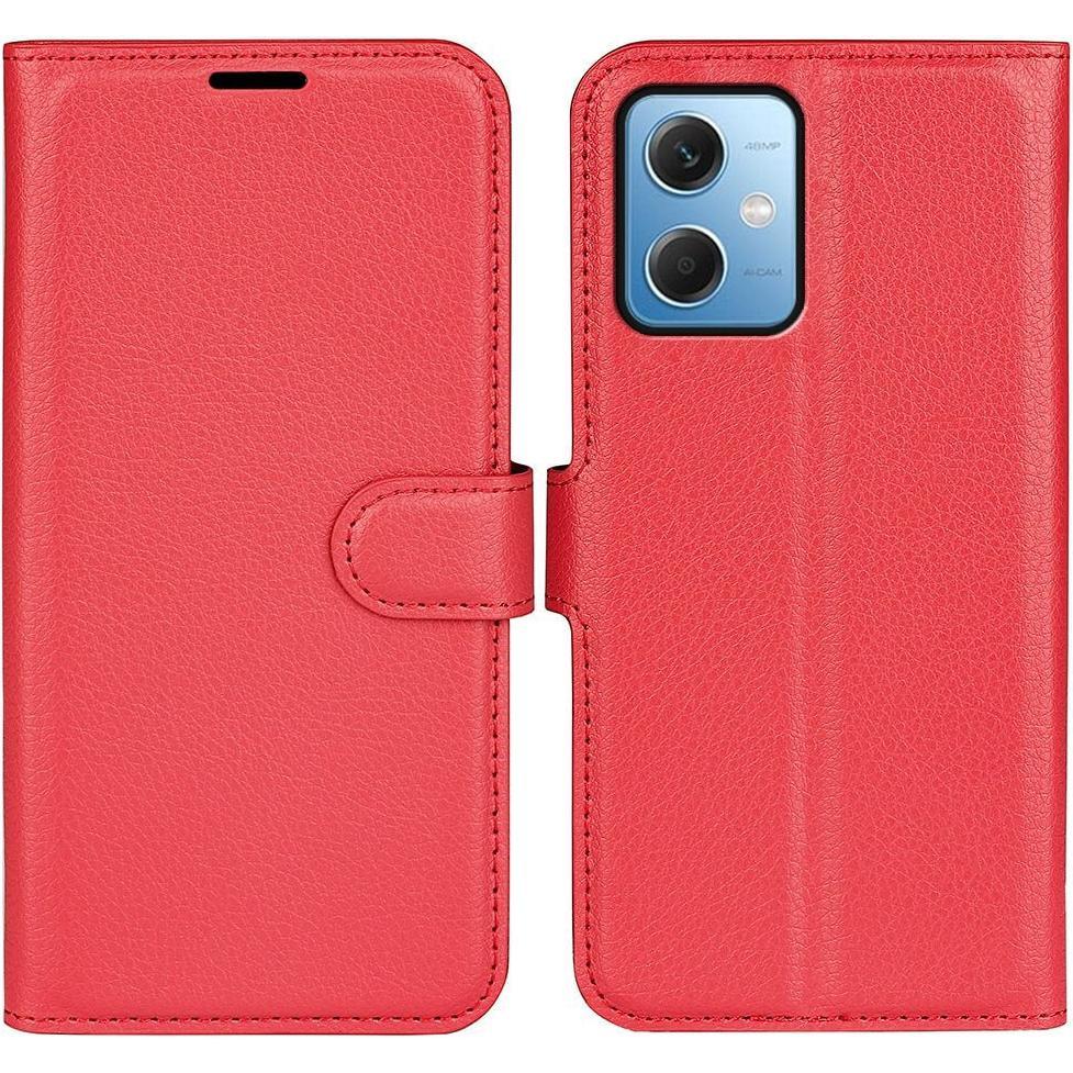 Thumbnail - Cover-Discount Xiaomi Poco X5 - Leder Etui Hülle rot (Xiaomi Poco X5, Xiaomi Redmi Note 12 5G), Smartphone Hülle, Rot