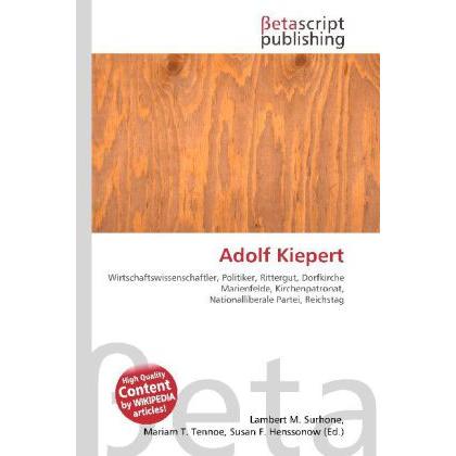 Thumbnail - Adolf Kiepert, Fachbücher