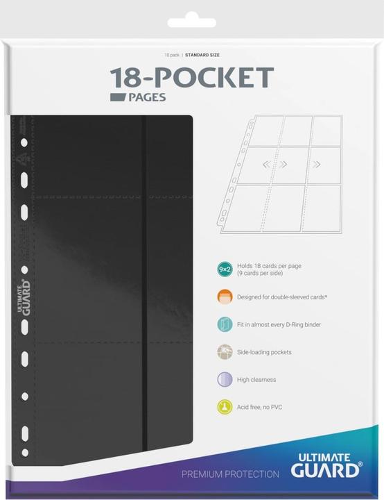 Actual product image Ultimate Guard UGD010404 - 18-Pocket Side-Loading Pages (10), schwarz