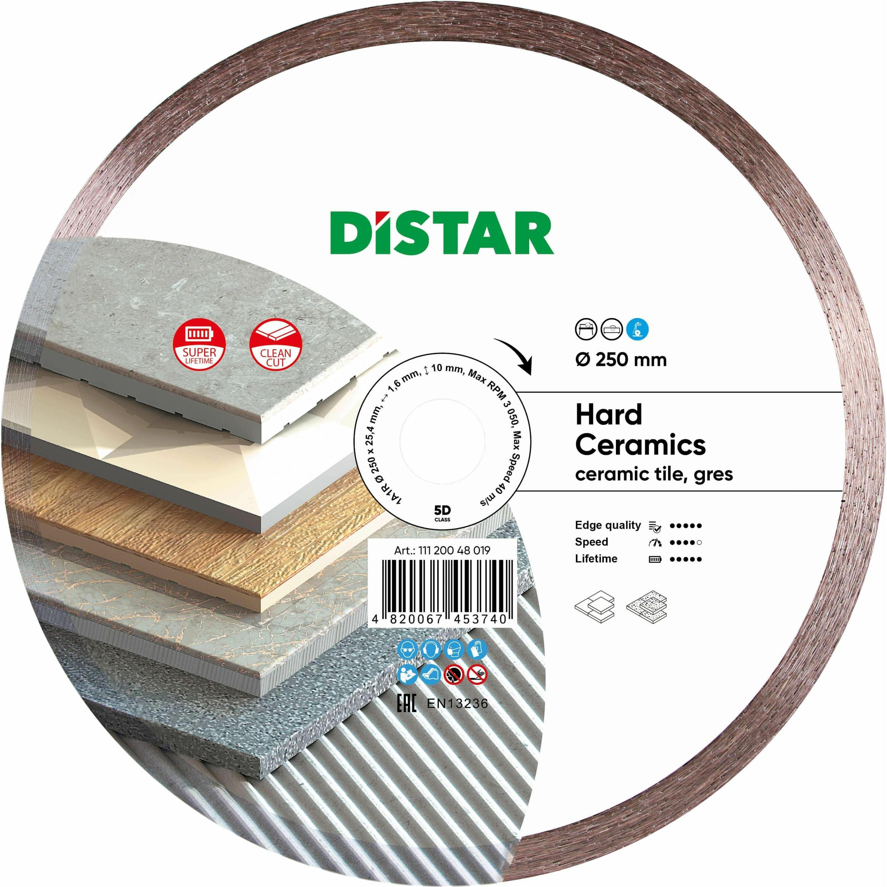 Distar, Abrasivi, Di-Star TARCZA DIAMENTOWA 250x1,6x10x25,4 Hard Ceramics