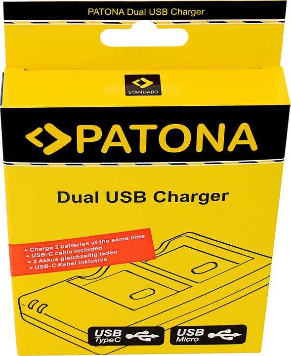 Actual product image Patona Charger Dual USB NP-BG1 (Camera battery charger)