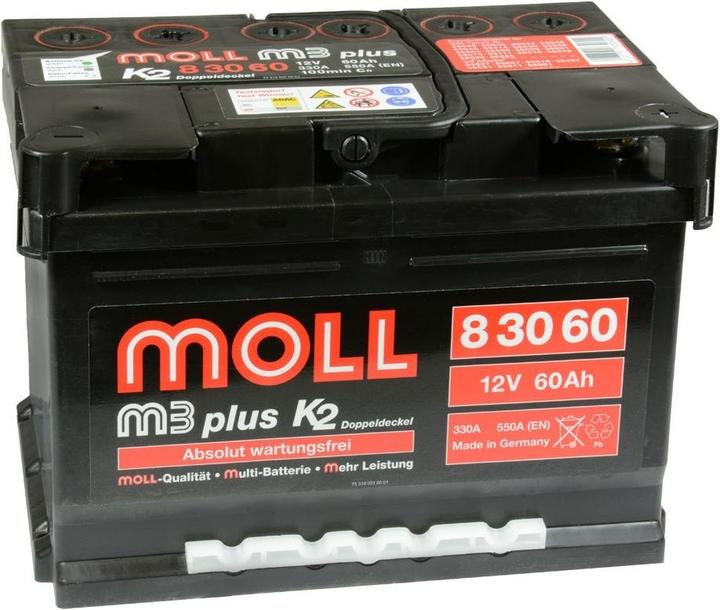 Actual product image MOLL M3-Plus (12 V, 60 Ah, 550 A)