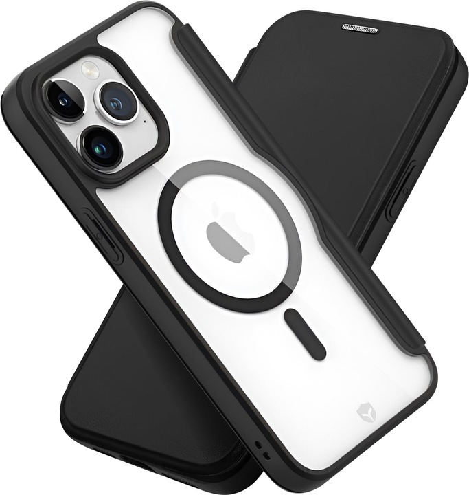 Actual product image Force Case Flip case for iPhone 15 Pro Flip protection Magnetic card holder (Apple iPhone 15 Pro)