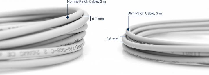 Actual product image Digitus CAT 6A U/FTP Slim patch cord (U/FTP, CAT6a, 15 m)