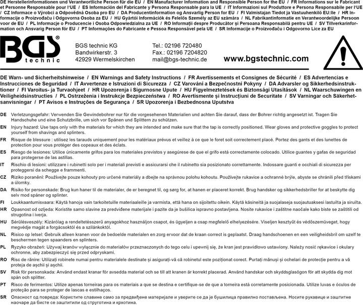 Produktbild BGS Gewindebohrer | Vor- und Fertigschneider | M16 x 1,5 mm | 2-tlg.