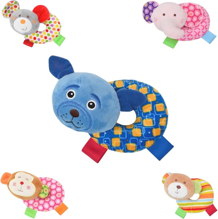 Actual product image Lorelli Baby rattle animals