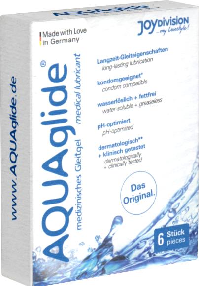 Produktbild Joydivision Original AQUAglide neutral» 6x3ml neutrales Universal-Gleitgel (18 ml)